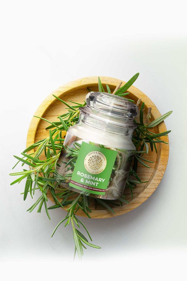 Rosemary Mint Natural Scented Candle