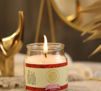 Rose Bell Jar Candle